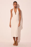off white charm halter top midi dress e6636a2922