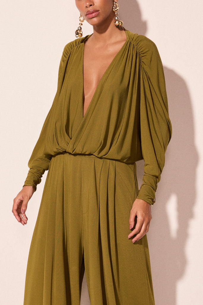 green pelican pleated palazzo pants e7016a2979