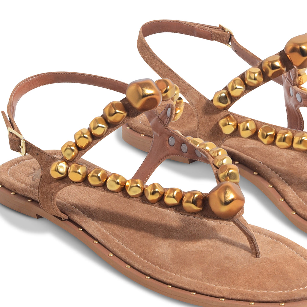 bohemian accessories straps with metal flat sandals j346a2743