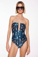 iriri cutout neckline bandeau one piece m1168a3017