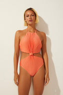 Flamingo Ribbed Cut-Out One Piece M739A1520