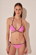 Duo Orchid Reversible Strappy Bikini Top With Ties S1207B1955