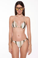 green stripes wanderer lina triangle bikini top s1224b3049