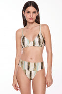 green stripes wanderer rose strappy bikini top s1441b3049
