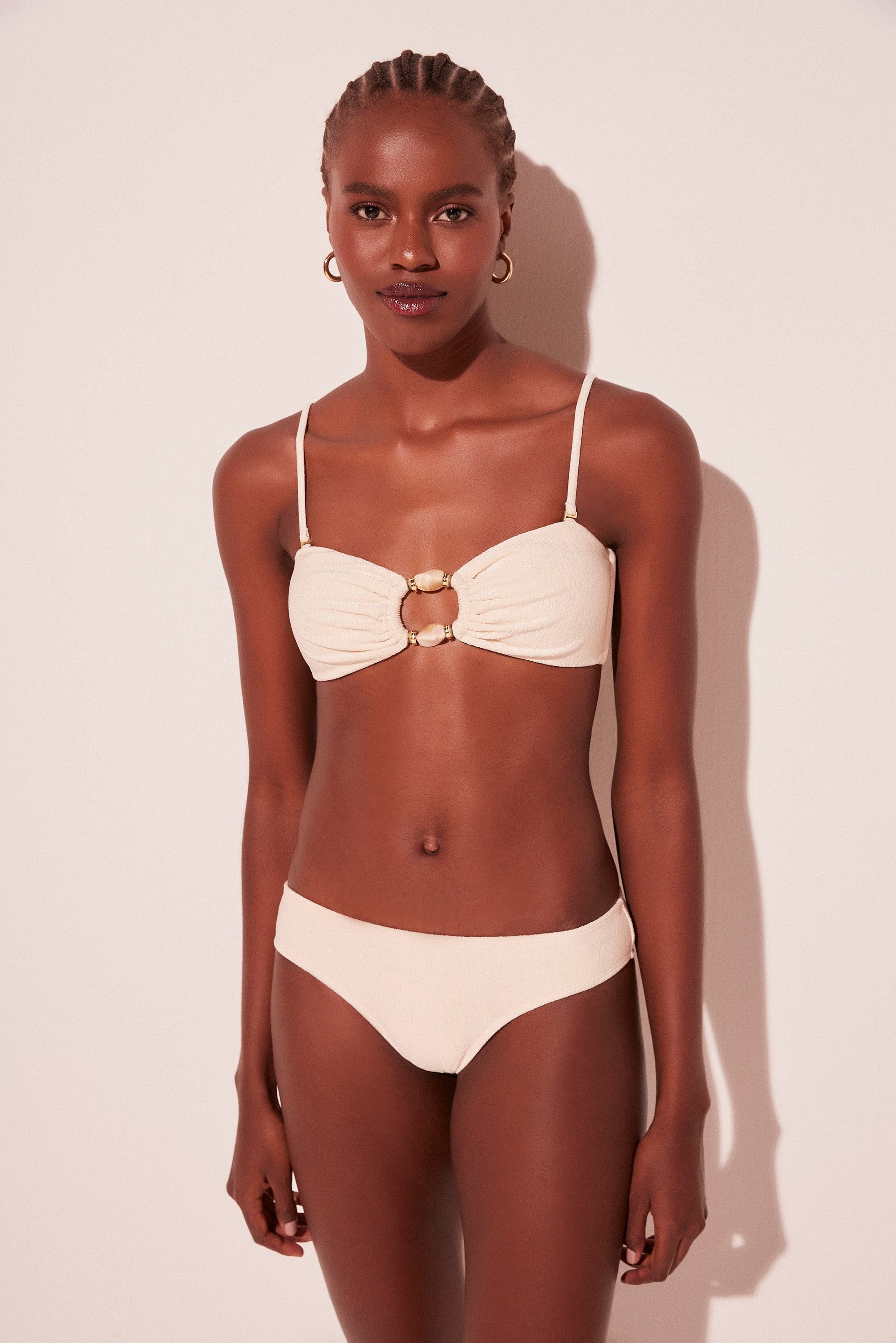 Peony Detailed Bandeau Bikini Top S1699B2125 – Agua de Coco