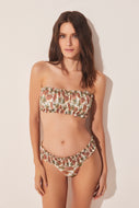 Pineapple Ruched Bandeau Bikini Top S1702B1584