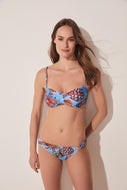 Piña Bandeau Bikini Top With Pleats S1723B1665