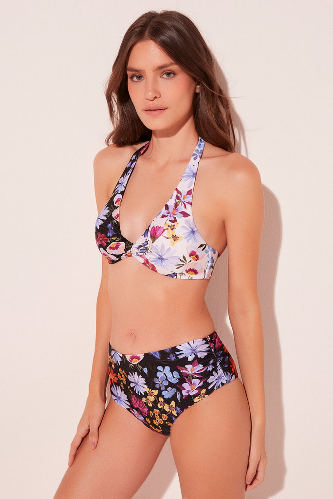 Floral Garden Twisted Full Coverage Bikini Top S1963B2009 - Product item main image