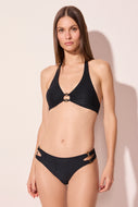 black capri detailed halterneck bikini top s2067b2924