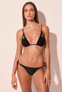 black capri detailed long triangle bikini top s3017b2924