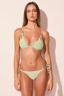 green capri detailed long triangle bikini top s3017b2925