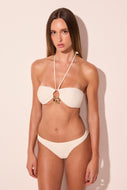 off white charm detailed bandeau bikini top s3020b2922