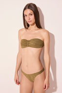 green pelican detailed bandeau bikini top s3042b2979
