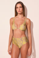 green snake detailed strappy bikini top s3043b2927