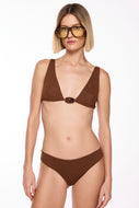 brown amber trimmed wide bikini top s3070b3043