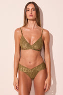 green pelican criss crossed strappy bikini top s3076b2979