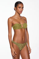 green yarae underwire bandeau bikini top s3957b2997