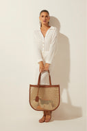 Playa Curved Tote Bag With Mesh Detail T459A1625