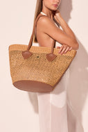 mediterranean accessories open-weave straw tote bag t573a3079
