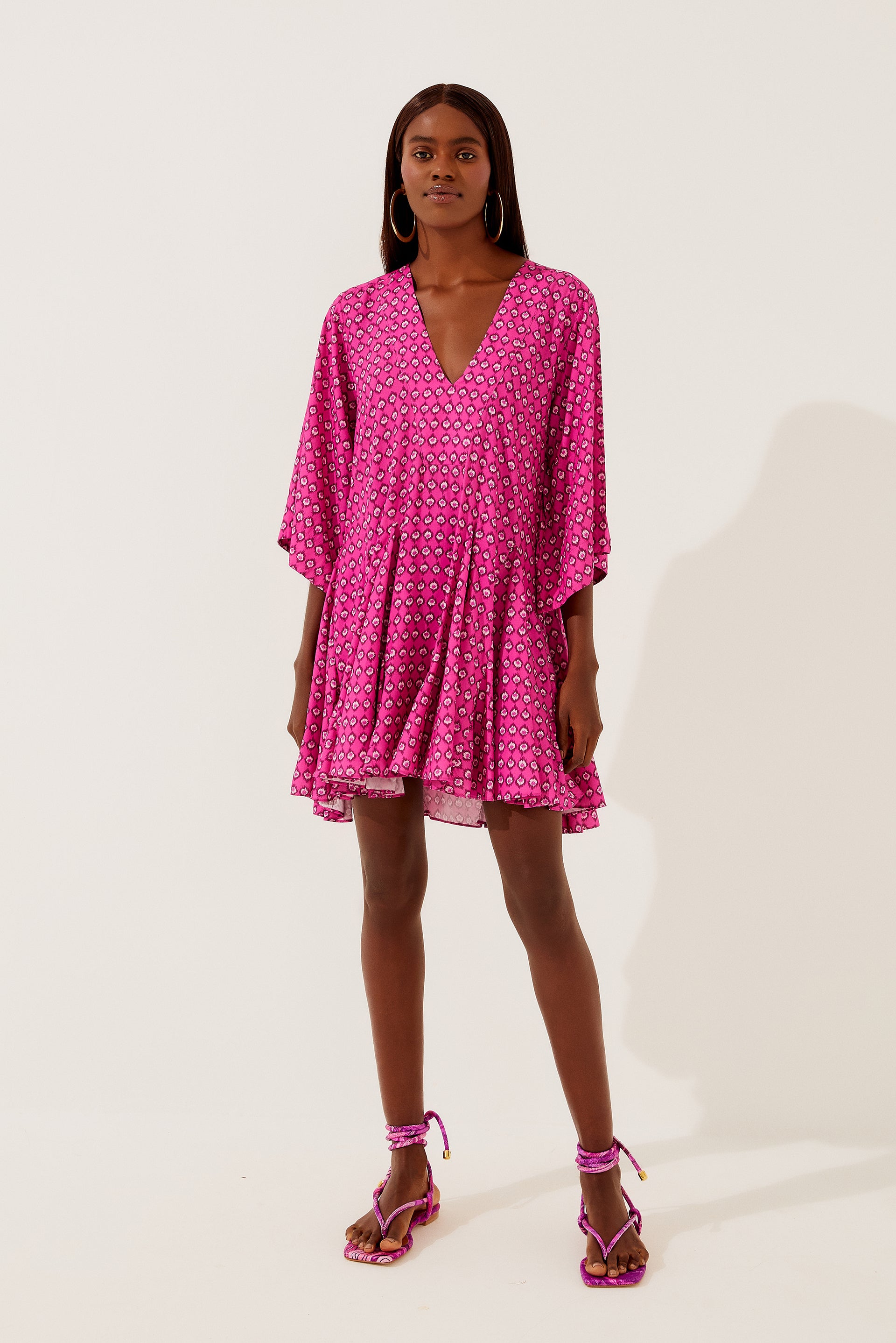 Foliage Tie  Short Dress E4076A1318 - Product item main image