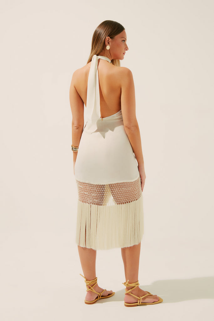 midi dress with stars Silver Starry Midi Dress Teuta Matoshi