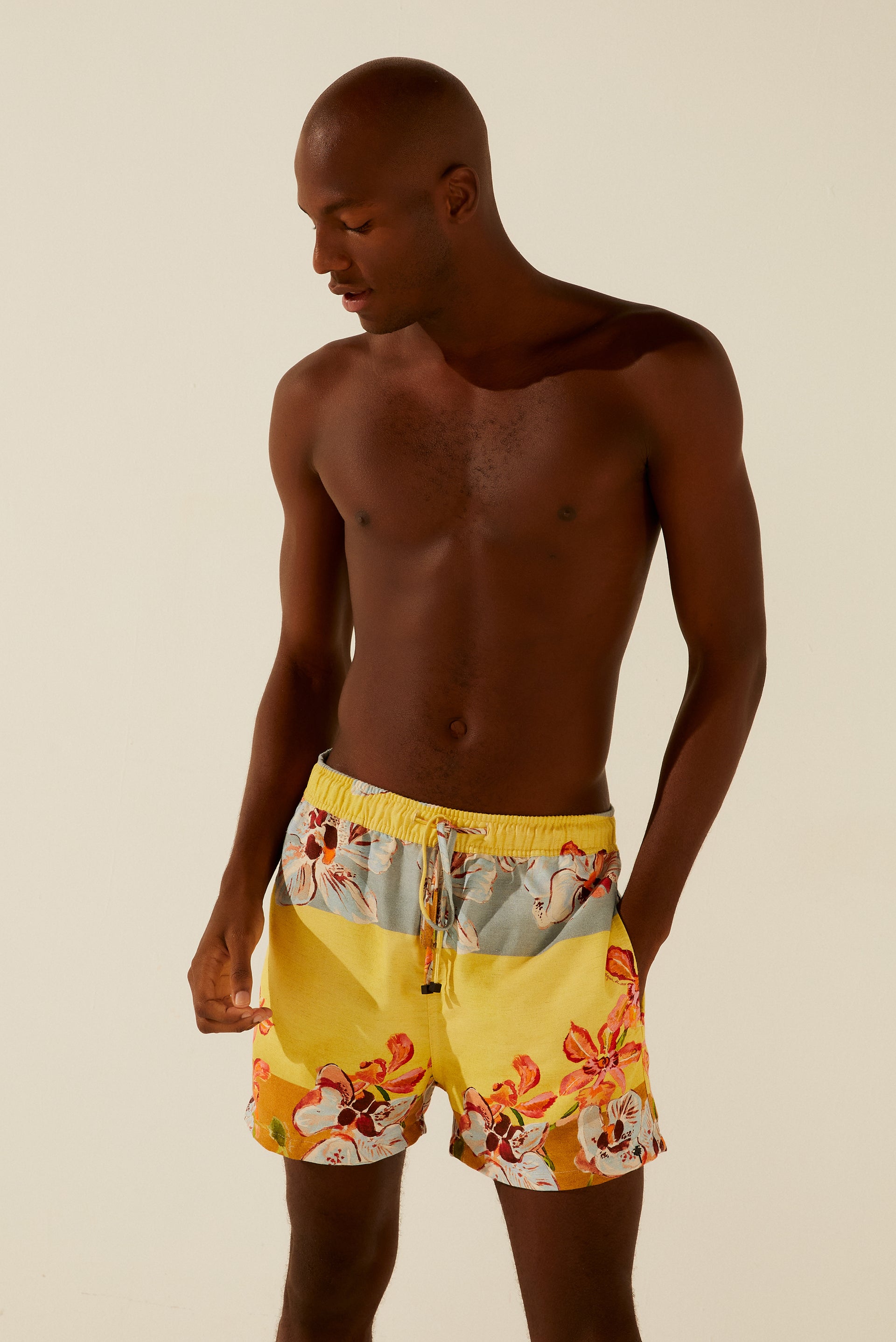 Orchid Branches Short Shorts R601A1221 - Product item main image
